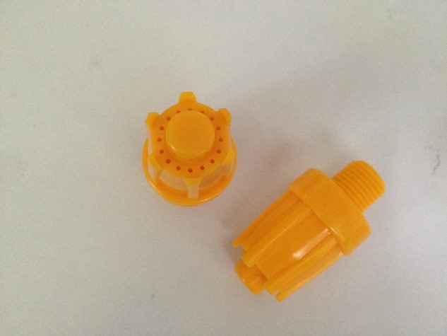 Plastic round blow nozzle